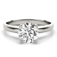 thumbnail image 1 of Lina Jewel 2.24 Ct Brilliant Round Cut Solitaire Diamond Rings for Women's - Engagement Rings for Women's - Lab-Created Simulated Diamond - 14K White Gold Plated - Simple Diamond Wedding Rings, 1 of 5