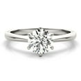 thumbnail image 1 of Lina Jewel 2.24 Ct Brilliant Round Solitaire Diamond Engagement Ring - 14K White Gold Plated - Lab-Created Simulated Diamond - Elegant Prong Setting - Wedding Ring for Women - Ideal Proposal Gift, 1 of 5