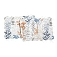 thumbnail image 1 of Lina Watercolor Theme Floral Flowers & Leaves Decorative Cotton Kitchen Table Runner 14" x 51", 1 of 5
