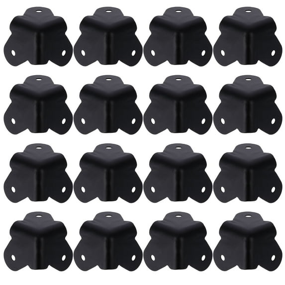 Linaichen 16pcs Speaker Cabinet Corner Protectors Rounded Metal Corner Protector