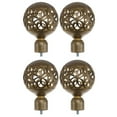thumbnail image 1 of Linaichen Curtain Rod Ends 4pcs Round Curtain Rod Finials Decorative Replacement for Drapery, 1 of 9