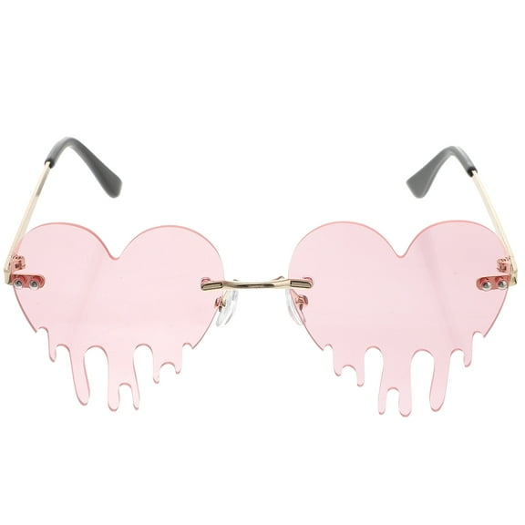 Linaichen Fashion Sunglasses 1 Pair Heart-shaped Design Sunglasses Chic Sunglasses Lovely Glasses Accessory