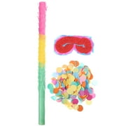Linaichen Pinata Stick Set Tropical Pinata Blindfold for Fiesta Party Supplies