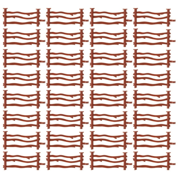 Linaichen Plastic Fence 50Pcs Simple Fence Toys Children DIY Farms Fences Toys Lifelike Fence Models