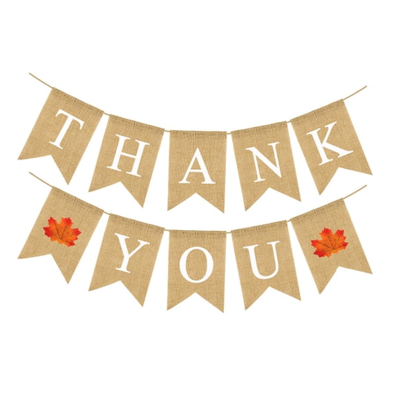 Linaichen Swallowtail Linen Flag for Thanksgiving Party