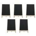 thumbnail image 1 of WASHWEPE Table Top Chalk Board Black 5Pcs 8.25X5.89In, 1 of 7