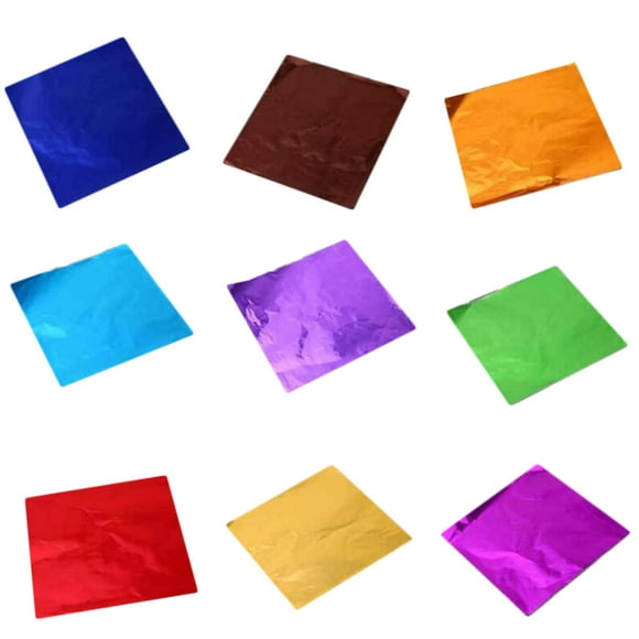 Linaichen packaging paper Foil Paper Sheets Metallic Gold Leaf Wrapping Imitation Gift Painting Colored Crafts Decoration Art Crafting Roll
