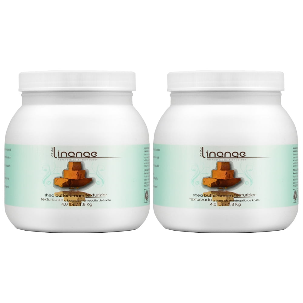 Linange Shea Butter Cream Texturizer 4lbs/1.8kg (Pack of 2)