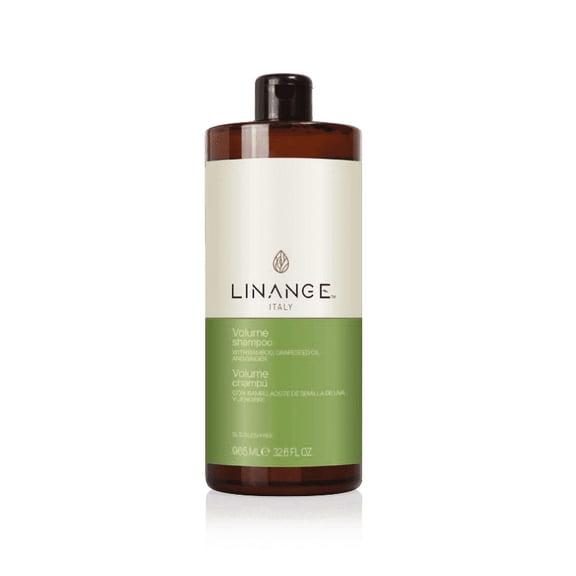 Linange Volume Shampoo with Bamboo, Grapeseed Oil and Ginger - 965ml / 32.6fl oz