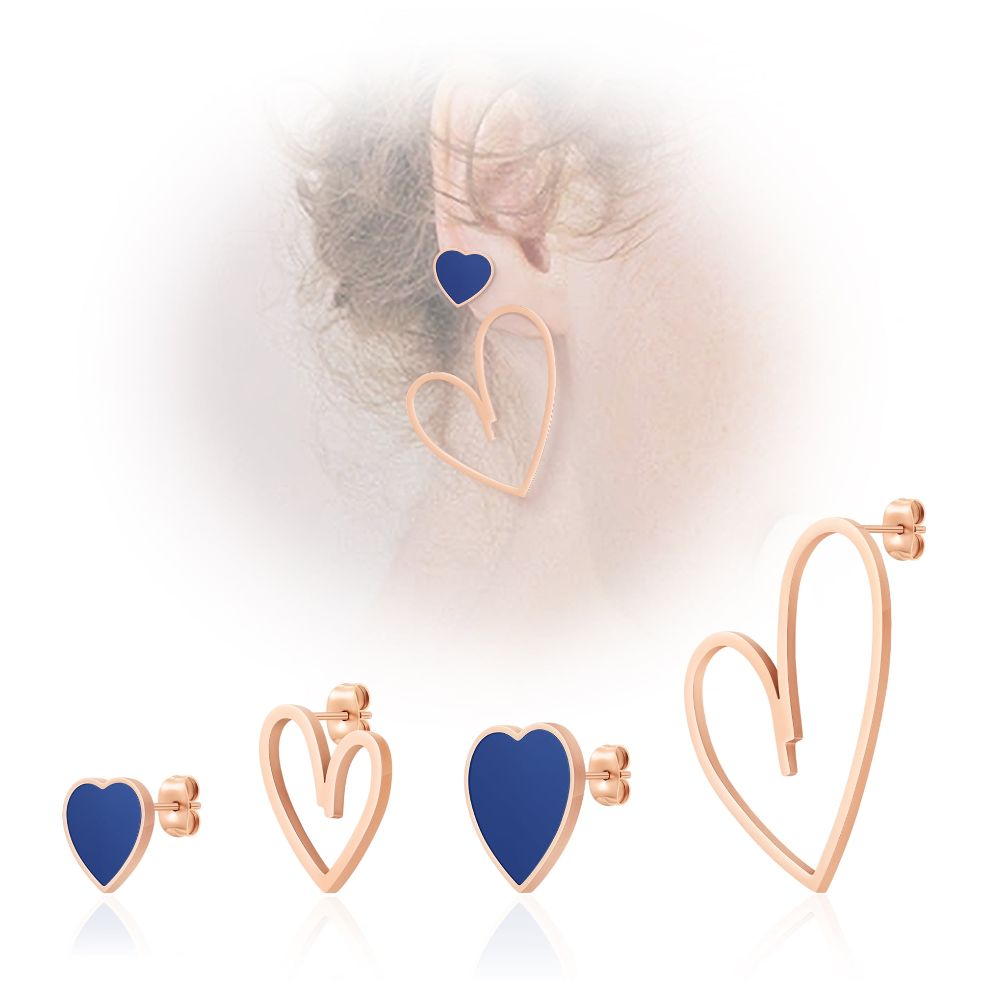 Rose gold cartilage stud deals