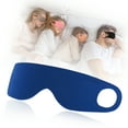 thumbnail image 1 of Linawe Blue Kids Sleep Mask Eye Masks, Silk Sleeping Mask Blindfolds Eye Patch Cover Satin Eyemask for Travel, Flight Essentials Deep Sleep Night Mask Light Blocking, 1 of 6
