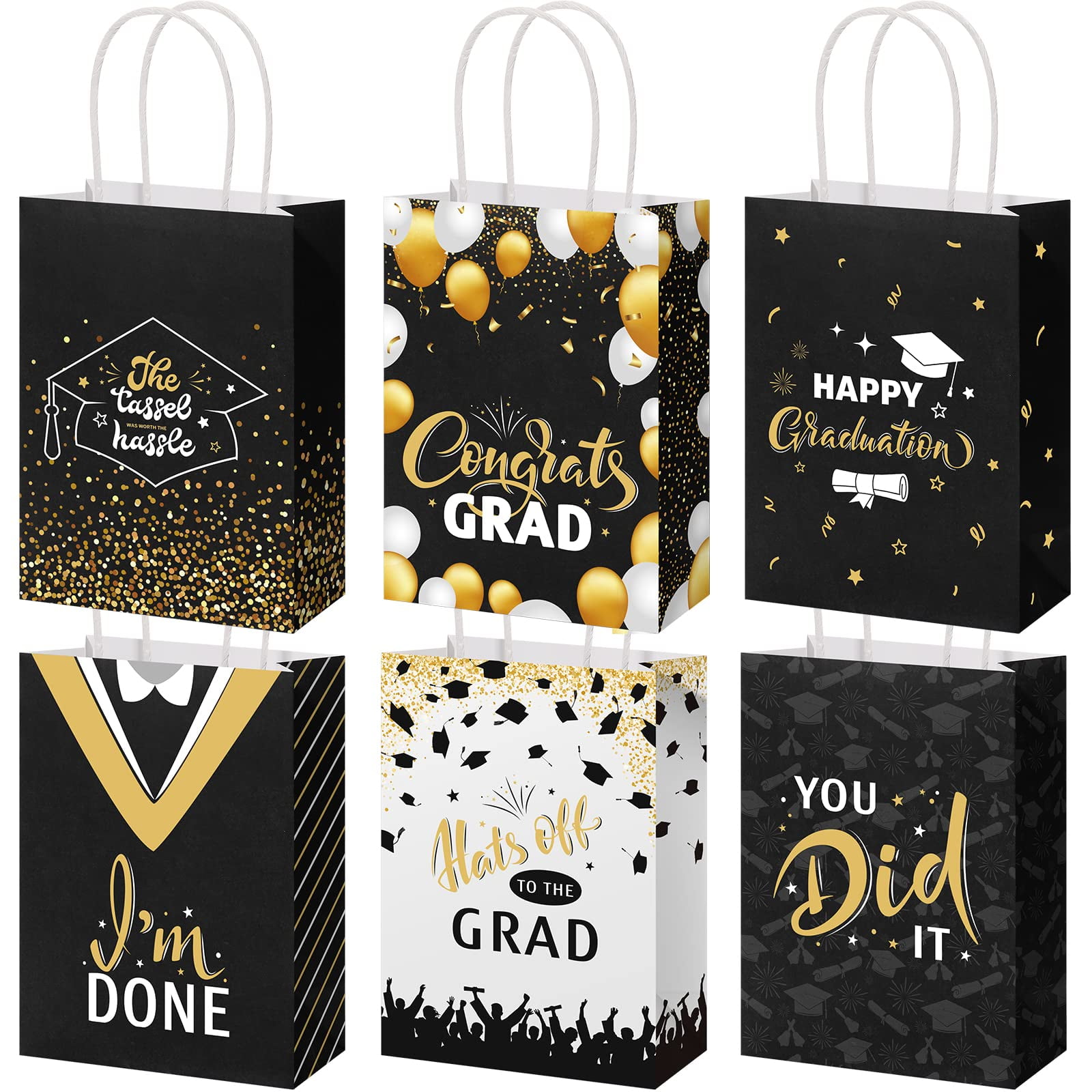 Lincia 24 Pieces 2024 AIF4 Graduation Gift Bags Graduation Party Gift