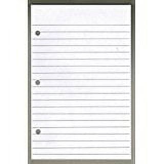 Linco 3/8" Ruled Filler Paper, 5.5" x 8.5", White, 3-holes, 100 Sheets