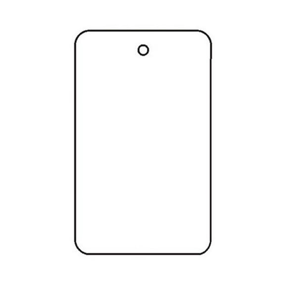 Linco BLANK GARMENT TAGS, White, Large, with Hole (no string), 2-7/8" x 1-3/4" - PACK OF 1,000 TAGS