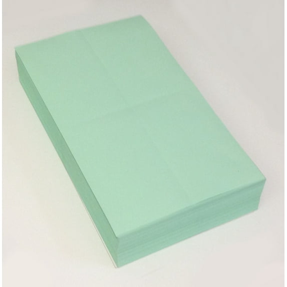 Linco Business Form, 8.5" x 14", Lt Green, Vert & Horiz Quarter-Perfed, 24-lb -Ream of 500 Sheets