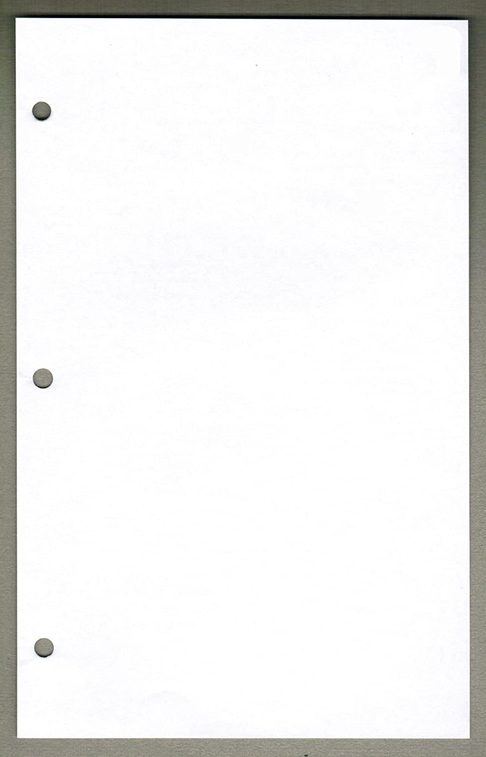 Linco Unruled Filler Paper, 6" x 9.5", White, 3-Holes, 100 Sheets