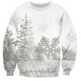 thumbnail image 1 of Lincoa Men's Light Gray Christmas Pullover - Festive Design with Comfortable Fabric, 1 of 2