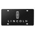 thumbnail image 1 of Lincoln 3D Logo on Front Grill Pattern 12"x6" Black Acrylic License Plate, 1 of 5