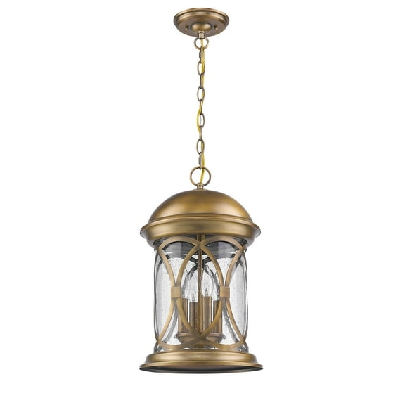 Lincoln 4-Light Antique Brass Hanging Light