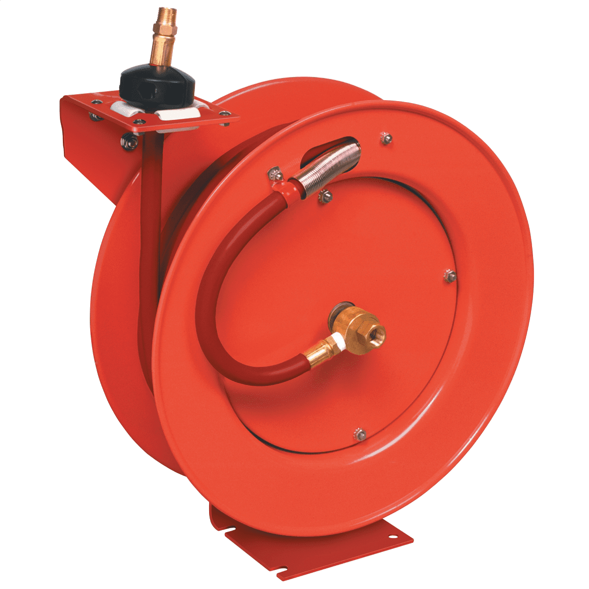 Lincoln 83753 Value Series Air and Water 50 Foot x 3/8 Inch Retractable Hose Reel, 1/4 Inch NPT Fitting, Slotted Mounting Base, 5-position Adjustable Outlet Arm Sansujyuku sansujyuku.com