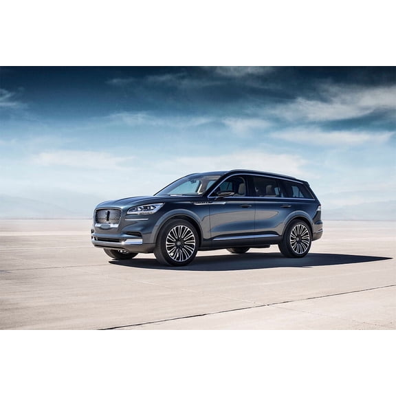 Lincoln Aviator Sports Car Luxury Car Auto Wall Art Home Decor - 24x36 Inch Laminated Poster - Stunning Detail and Bold Colors