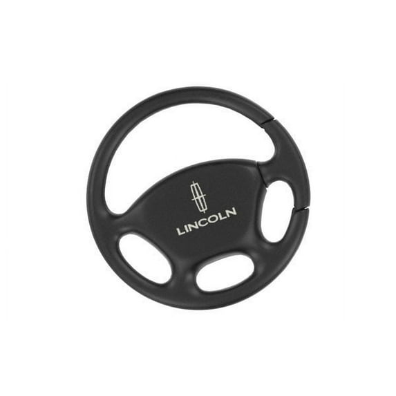 Lincoln Black Steering Wheel Key Chain Keychain Fob