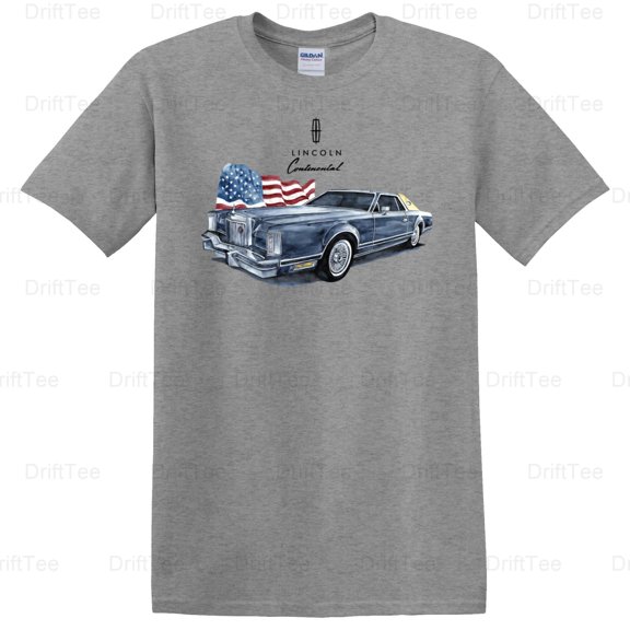 Lincoln Continental Vintage Retro Classic Luxury Car American Auto T-Shirt Unisex, up to 5XL