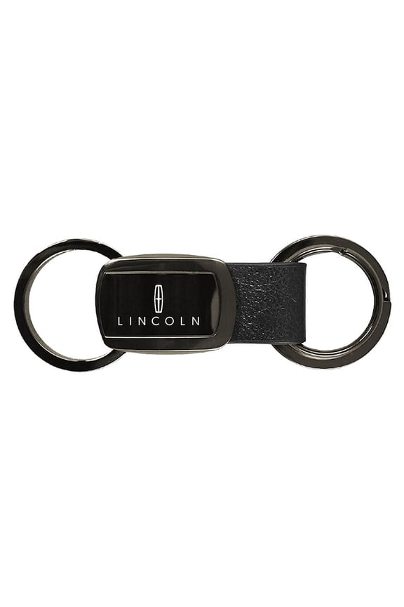 Lincoln Double Valet Key Chain (Gun Metal)