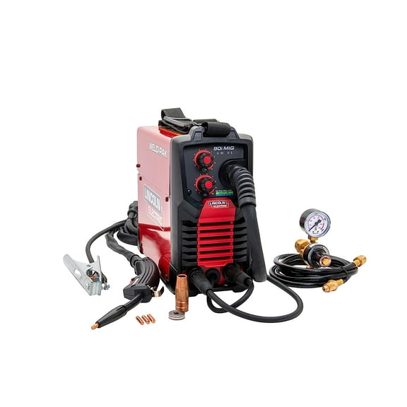 Lincoln Electric WELD-PAK 90i MIG and Flux-Cored Wire Feeder Welder with Gas Regulator