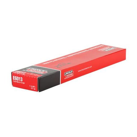 Lincoln Electric Fleetweld 37-RSP Stick Welding Electrodes, E6013, 3/32in. Dia. x 12in.L, 5-Lb. Box, Model# ED030564