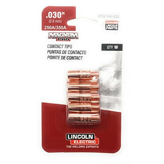 Lincoln Electric Copper Plus Contact Tip 350a, .030 in (0.8 Mm)