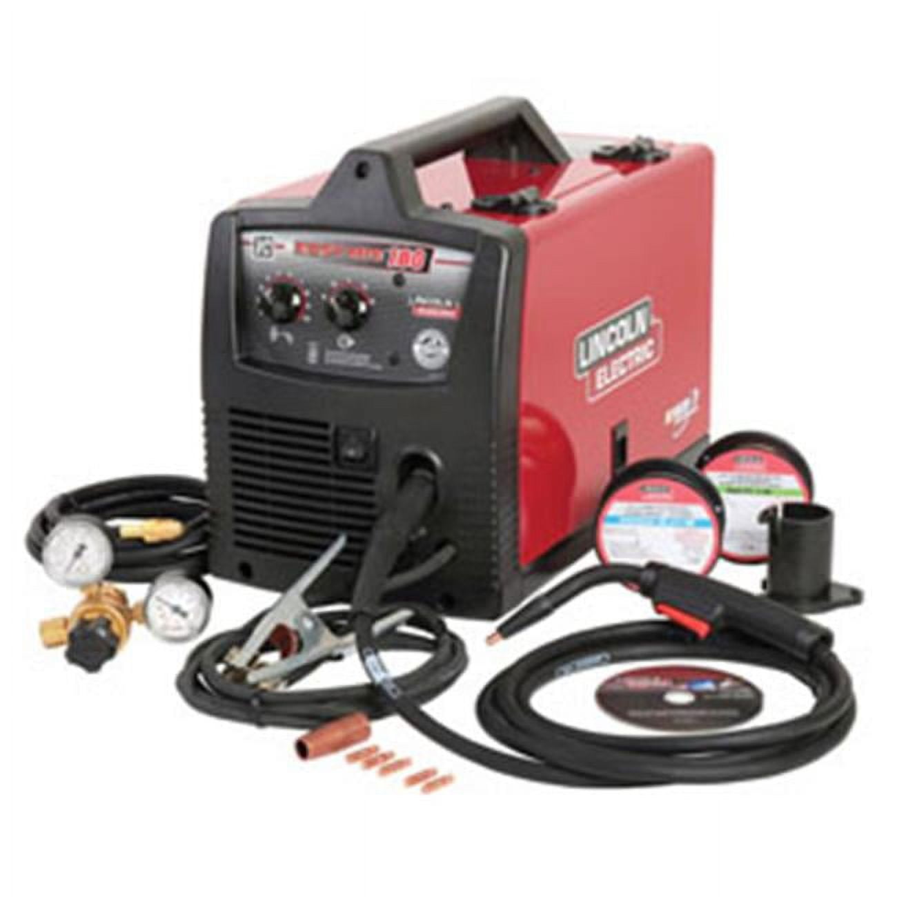 Lincoln Electric Easy MIG 180 Welder, 30-180 Amp, Heavy Duty Wire Drive, MIG/Flux-Cored Welding
