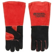 Lincoln Electric Industrial Leather Red and Black Welding Gloves
