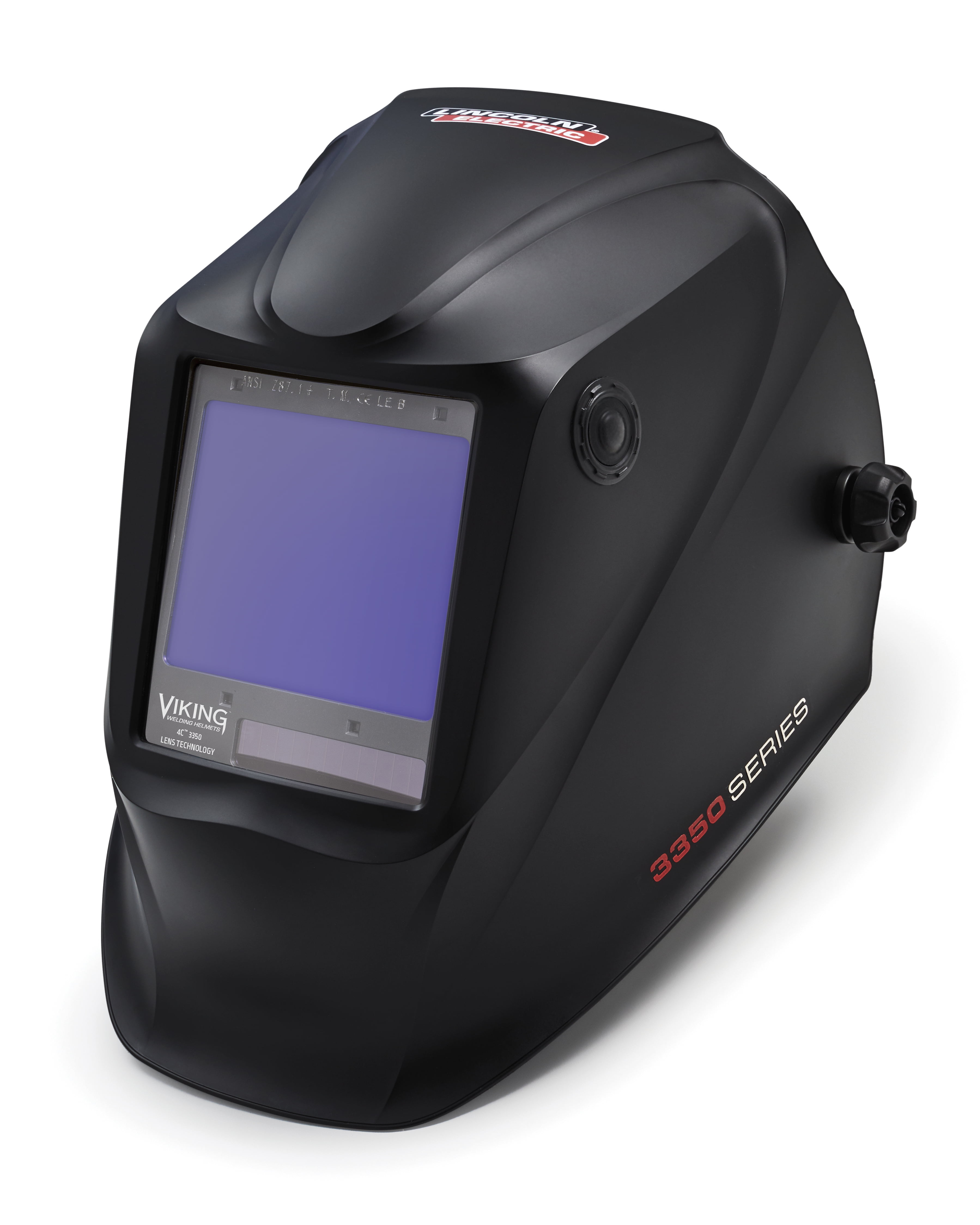 Lincoln Electric K3034-4 VIKING 3350 Auto Darkening Welding Helmet, Black
