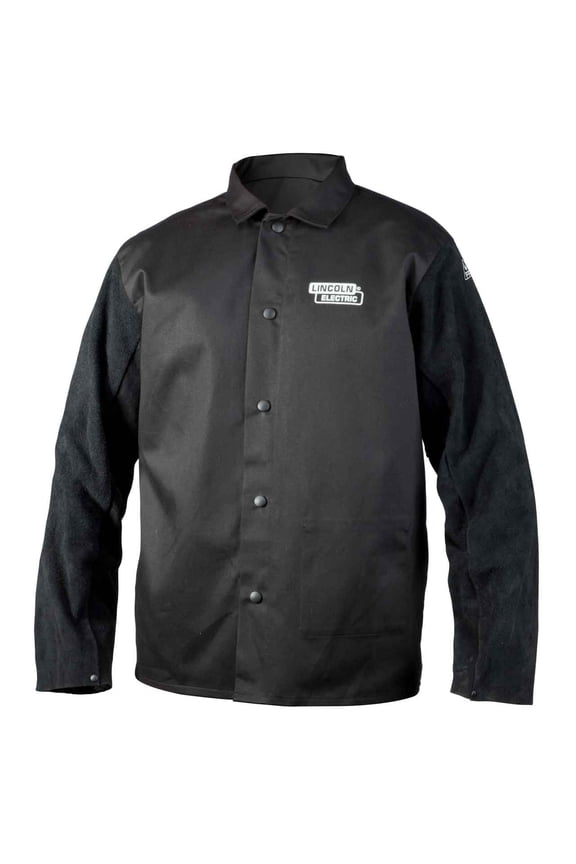 K3106 Traditional Split Leather Sleeved Welding Jacket, 3XL