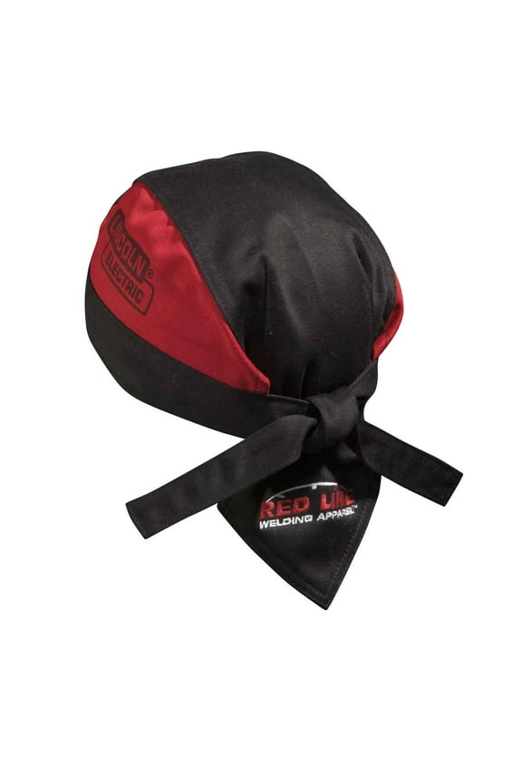 FR Doo Rag, Black & Red, K2993-ALL