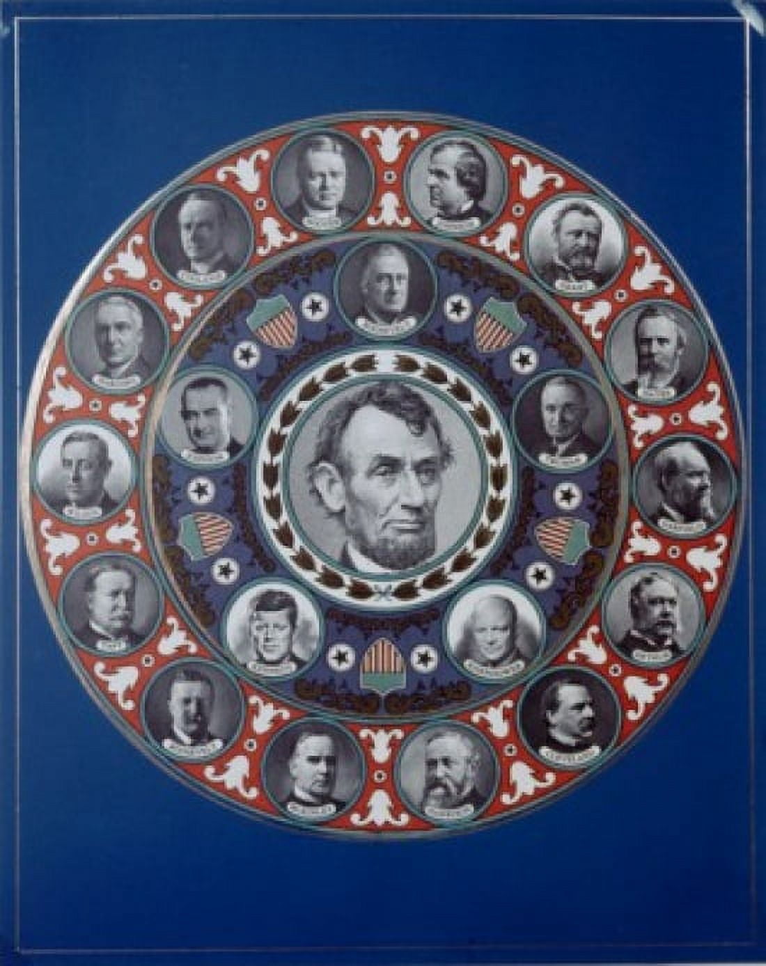 Lincoln Encircled by Other Presidents American History Canvas Art - (18 x 24)