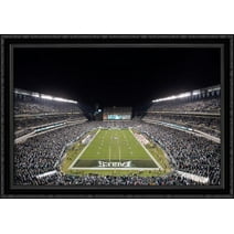 Lincoln Financial Field 40x28 Large Black Ornate Wood Framed Canvas Art - Home of the Philadelphia Eagles