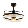 thumbnail image 1 of Lincoln LED-Light Matt Black Pendant Ceiling Fixture, 1 of 8