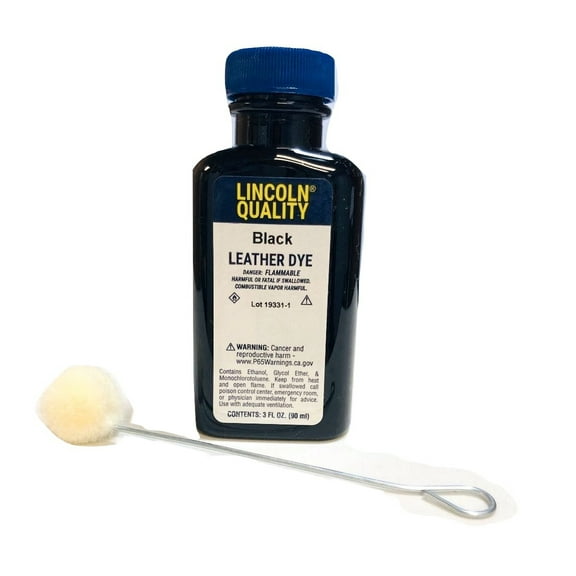 Lincoln Leather Dye, 3.5oz, Black