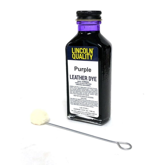 Lincoln Leather Dye, 3.5oz, Purple