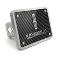 thumbnail image 1 of Lincoln Logo 3D Logo Carbon Fiber Look Billet Aluminum 2 inch Tow Hitch Cover, 1 of 5