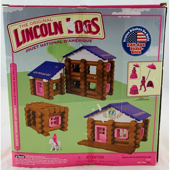 Lincoln Logs Country Meadow Cottage Building Set - 137 Pieces