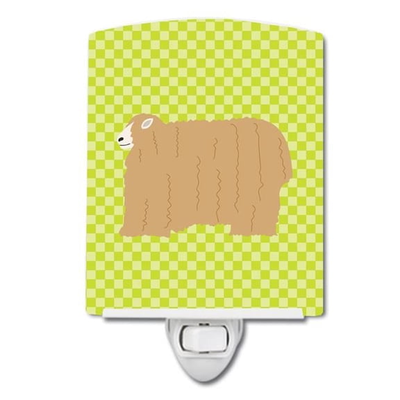 Lincoln Longwool Sheep Green Ceramic Night Light