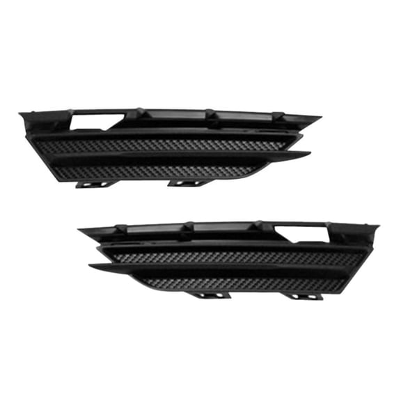 For Lincoln MKC 2015 2016 2017 2018 Bumper Cover Grille Driver And Passenger Side | Pair | Front | Lower | Textured Black | Made Of ASA Plastic | FO1038172, FO1039172 | EJ7Z17E811AA, EJ7Z17E811BA