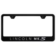 thumbnail image 1 of Lincoln MKS Laser Etched Logo Stainless Steel License Plate Frame (Black), 1 of 3