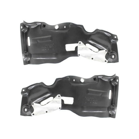 For Lincoln MKX 2016 2017 2018 Undercar Shield Driver and Passenger Side | Pair | Front | 2.7L/3.5L | Plastic | Replacement For FO1228140, FO1228141 | 191275052051, 191275052068