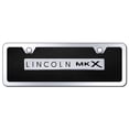 thumbnail image 1 of Lincoln MKX Name Acrylic Mini License Plate Kit (Chrome on Black), 1 of 3