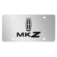 thumbnail image 1 of Lincoln MKZ 3D Logo on Front Grill pattern 12"x6" Brushed Aluminum License Plate, 1 of 6