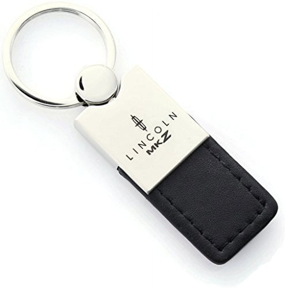 Lincoln MKZ Keychain & Keyring - Duo Premium Black Leather